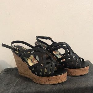 Cork wedge sandals